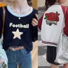 Patch on clothes, cartoon bear embroidery pattern, large hole repair, subsidy sewing, down jacket letter fabric patch 00586 Application Scenario